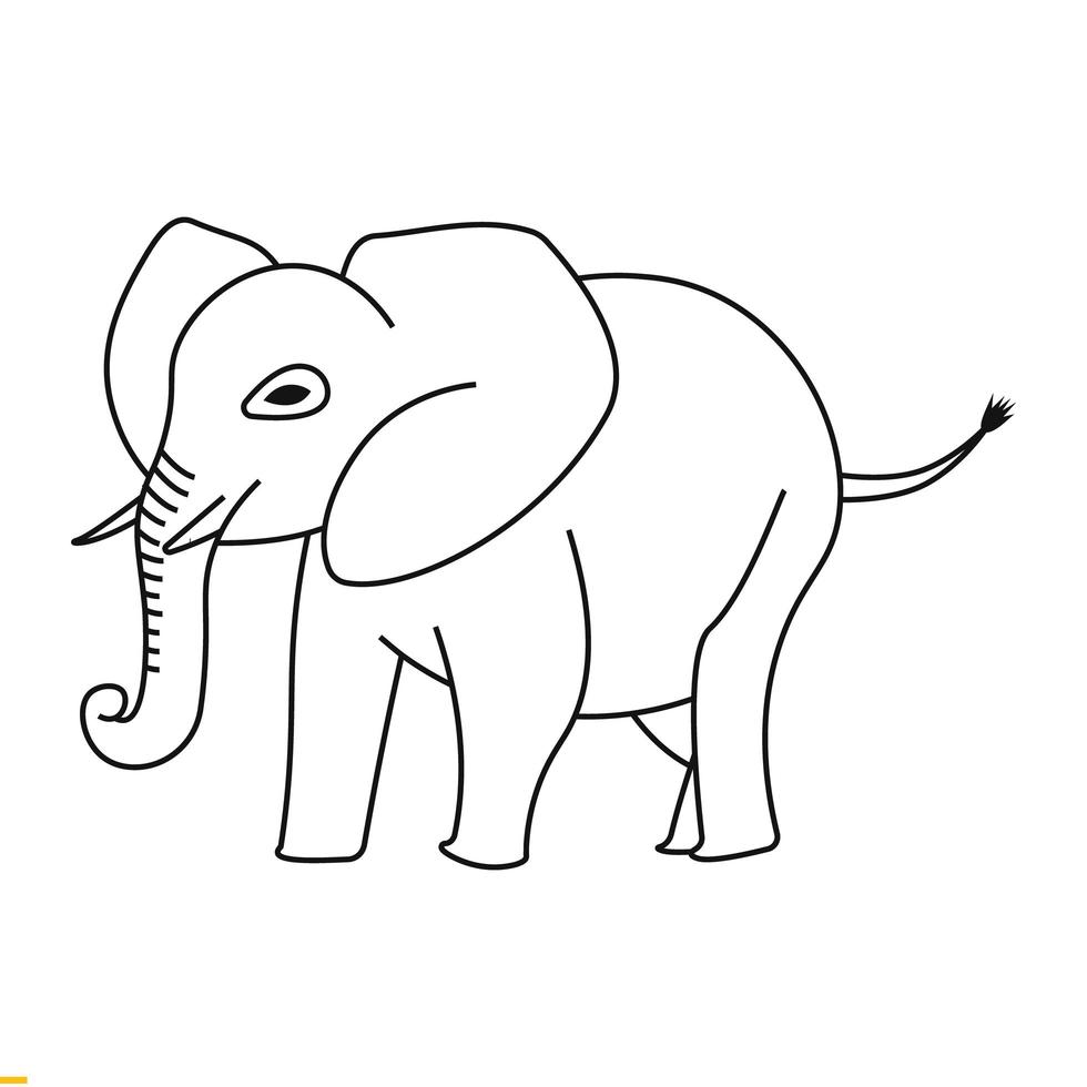 elefant linje konst vektor logotyp design för företag och företag