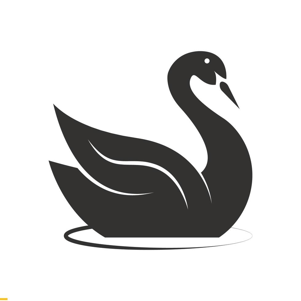 Schwan-Vektor-Logo-Design-Vorlage für Unternehmen und Unternehmen vektor