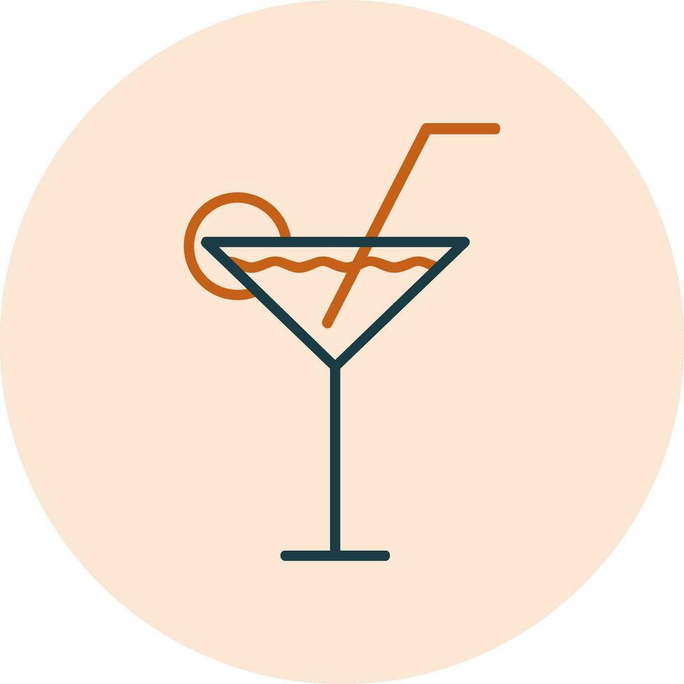 Cocktail-Vektor-Ikone vektor