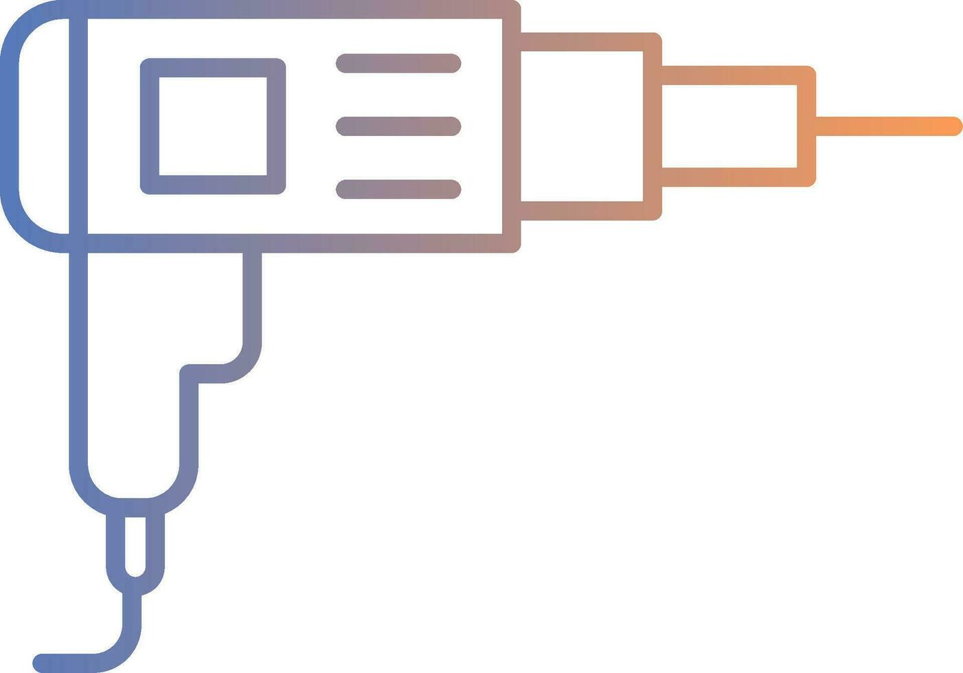 Symbol für den Gradienten der Bohrerlinie vektor