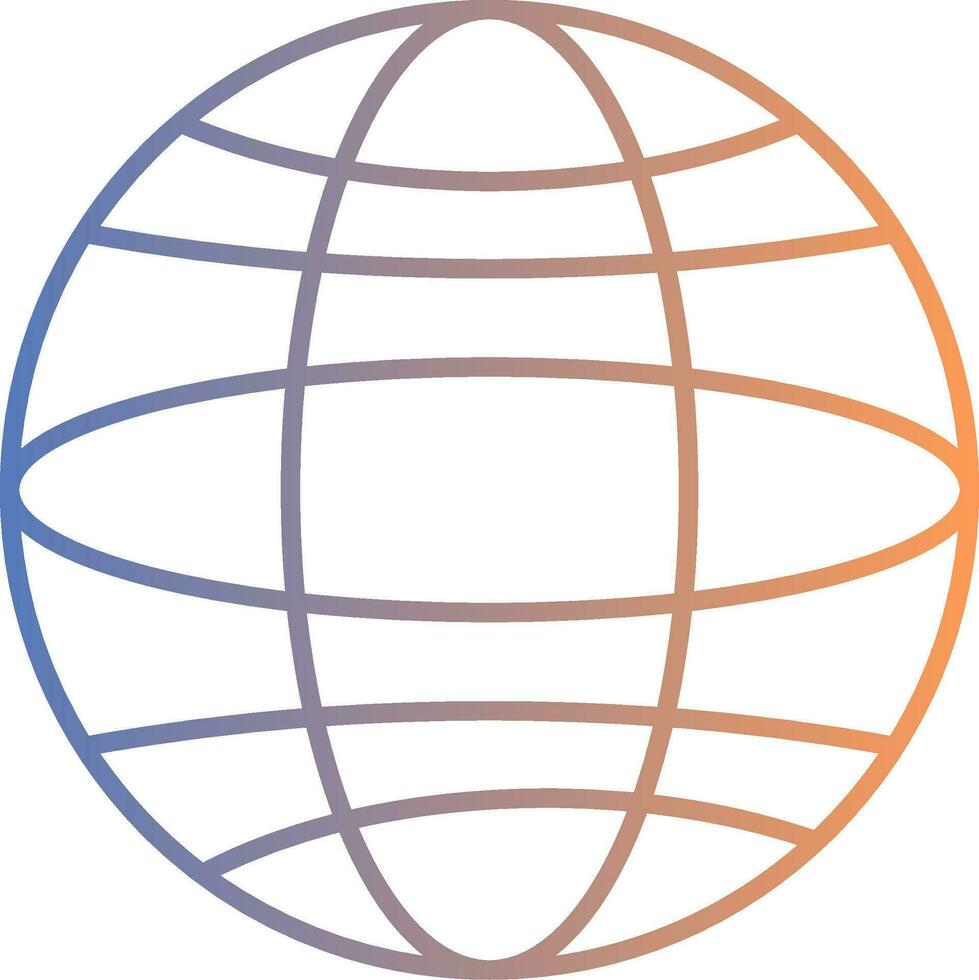 Symbol für den Gradienten der Globuslinie vektor