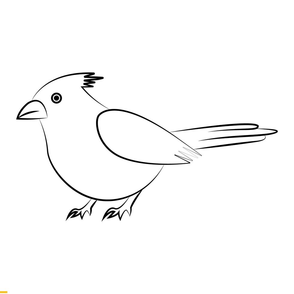 Bird Line Art Logo-Design für Unternehmen und Unternehmen vektor