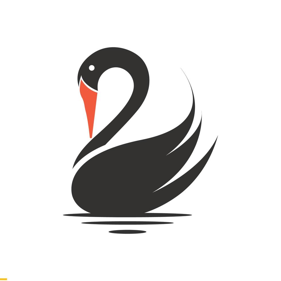 svan vektor konst logotyp design för företag och företag