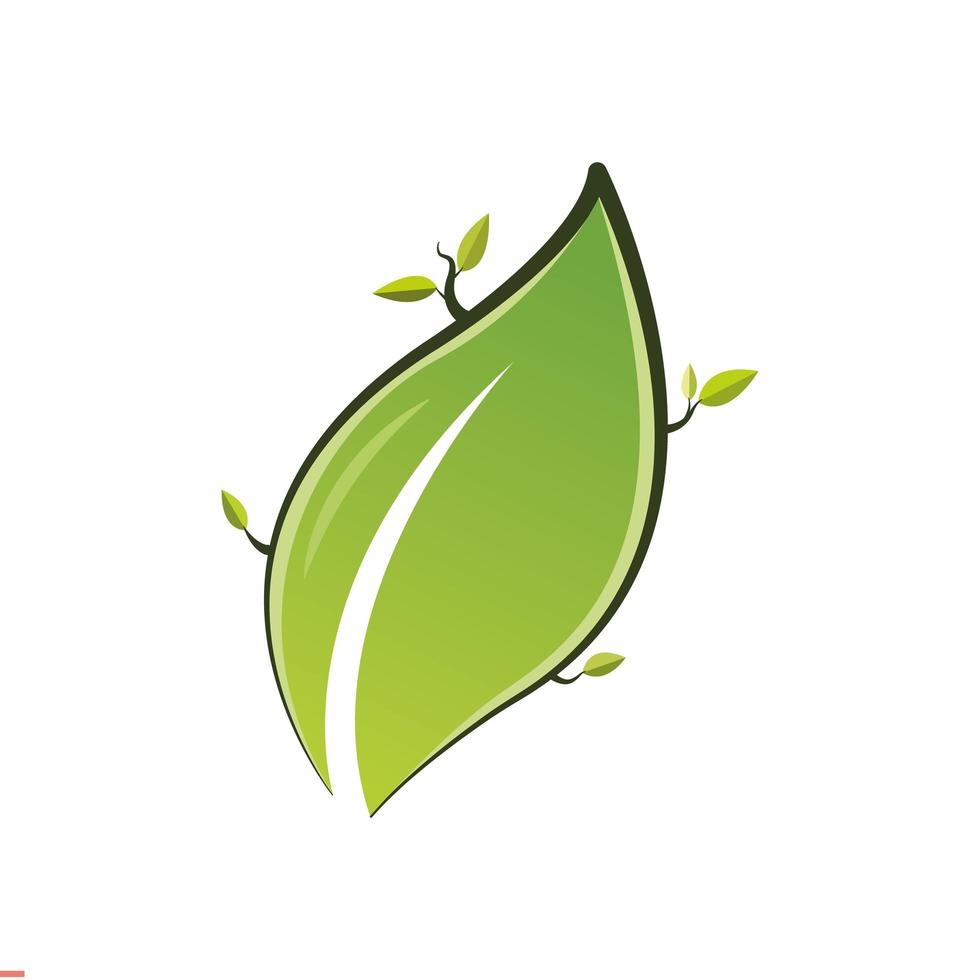 Öko-Logo-Design-Vorlage für Unternehmen und Unternehmen vektor
