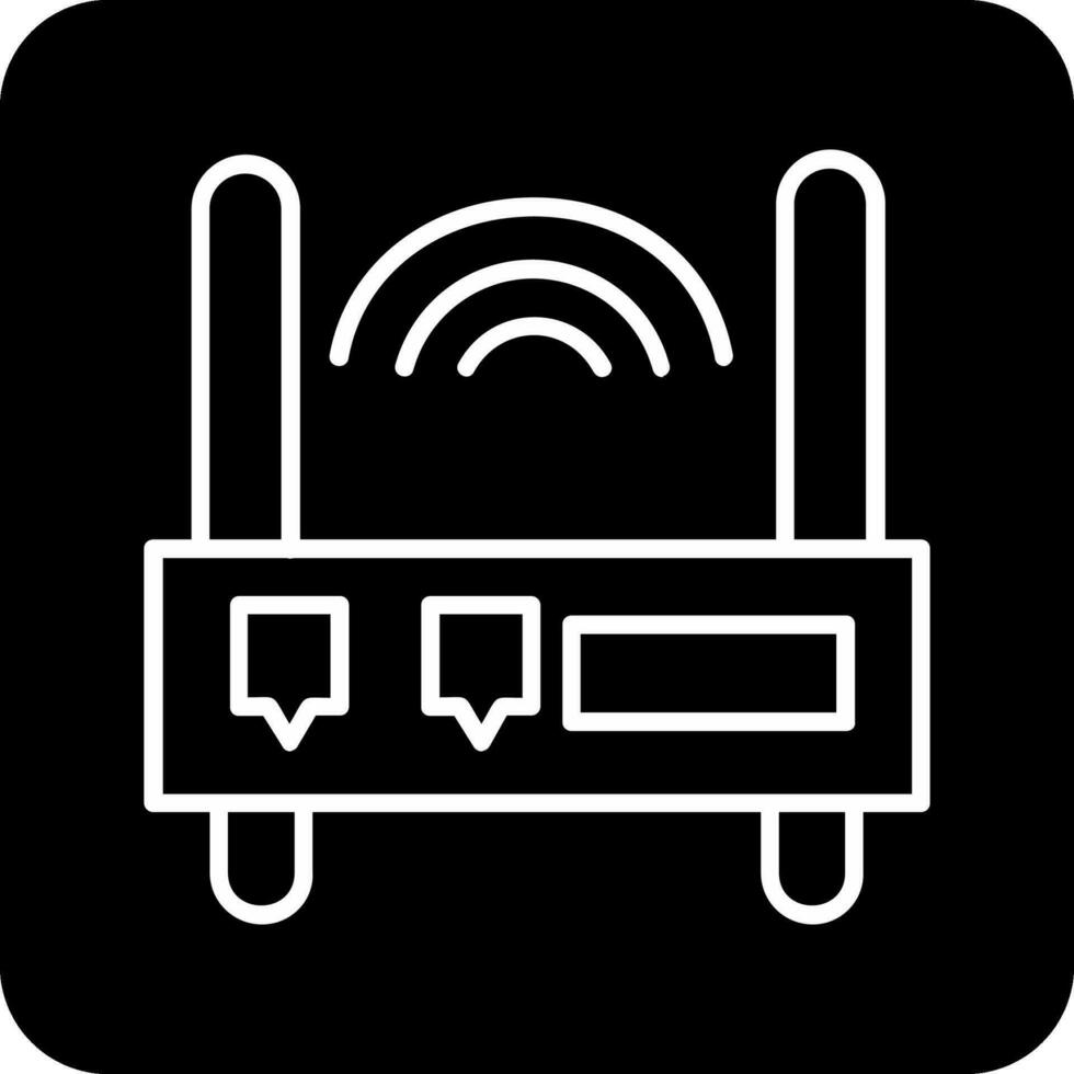 WLAN-Router-Vektorsymbol vektor