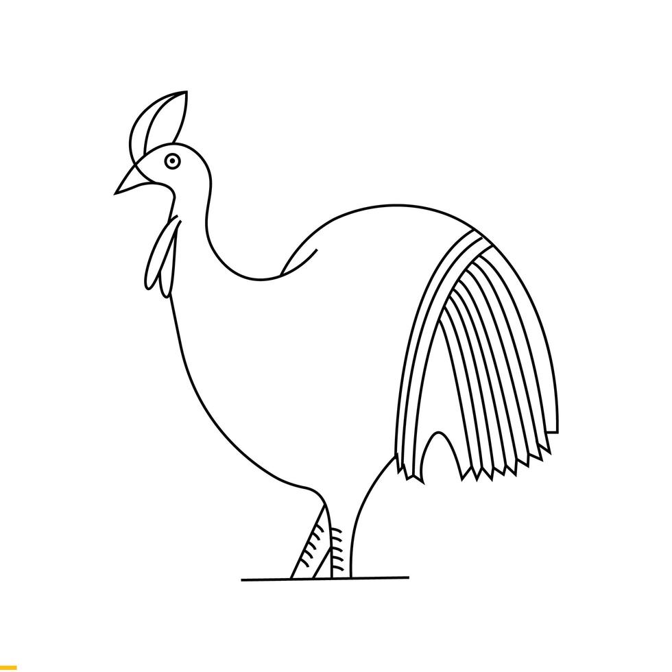 Bird Line Art Logo-Design für Unternehmen und Unternehmen vektor