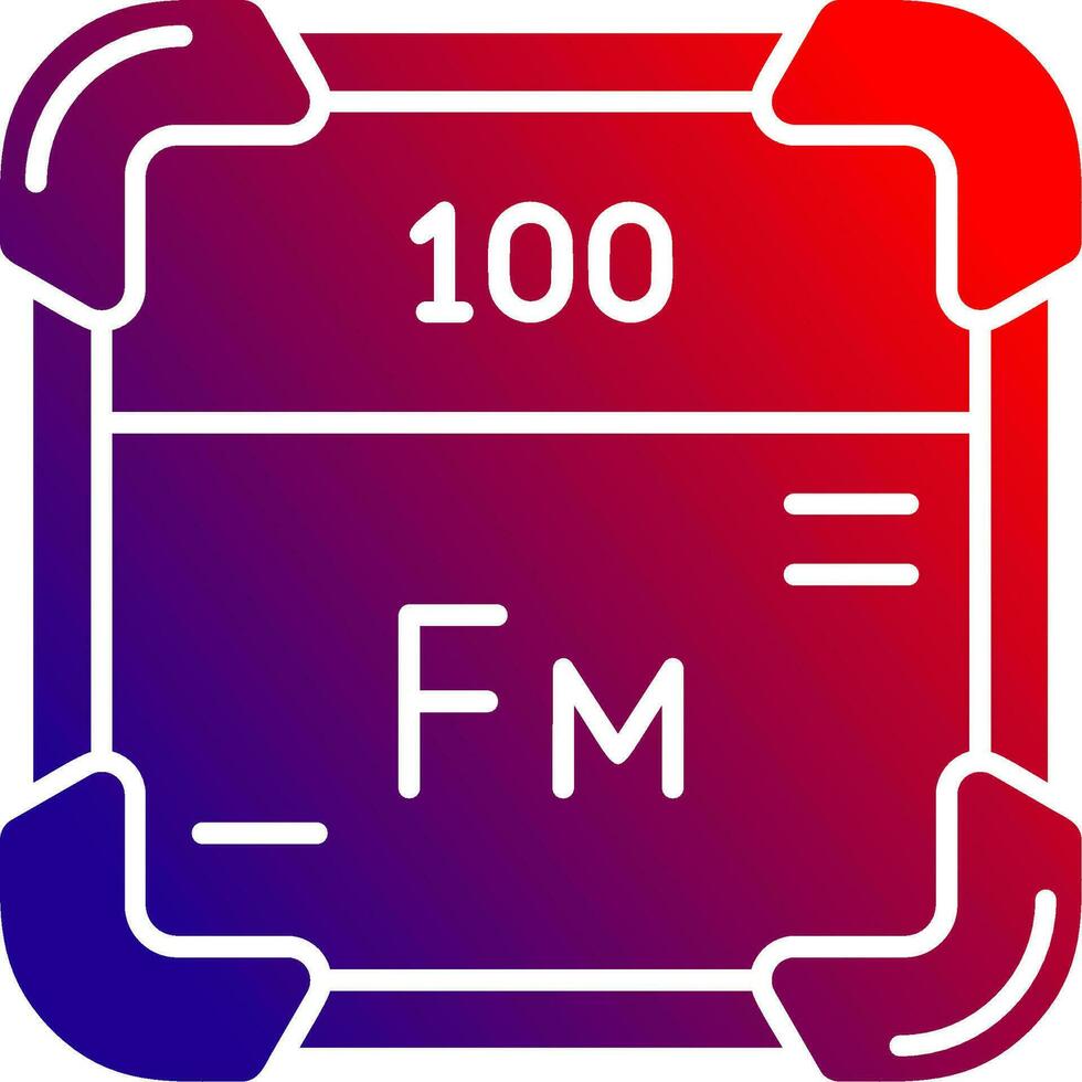 fermium fast lutning ikon vektor