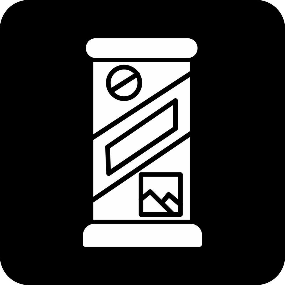 rollen oben Vektor Symbol