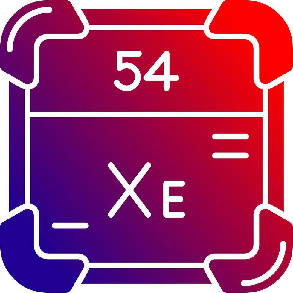 Xenon solide Gradient Symbol vektor