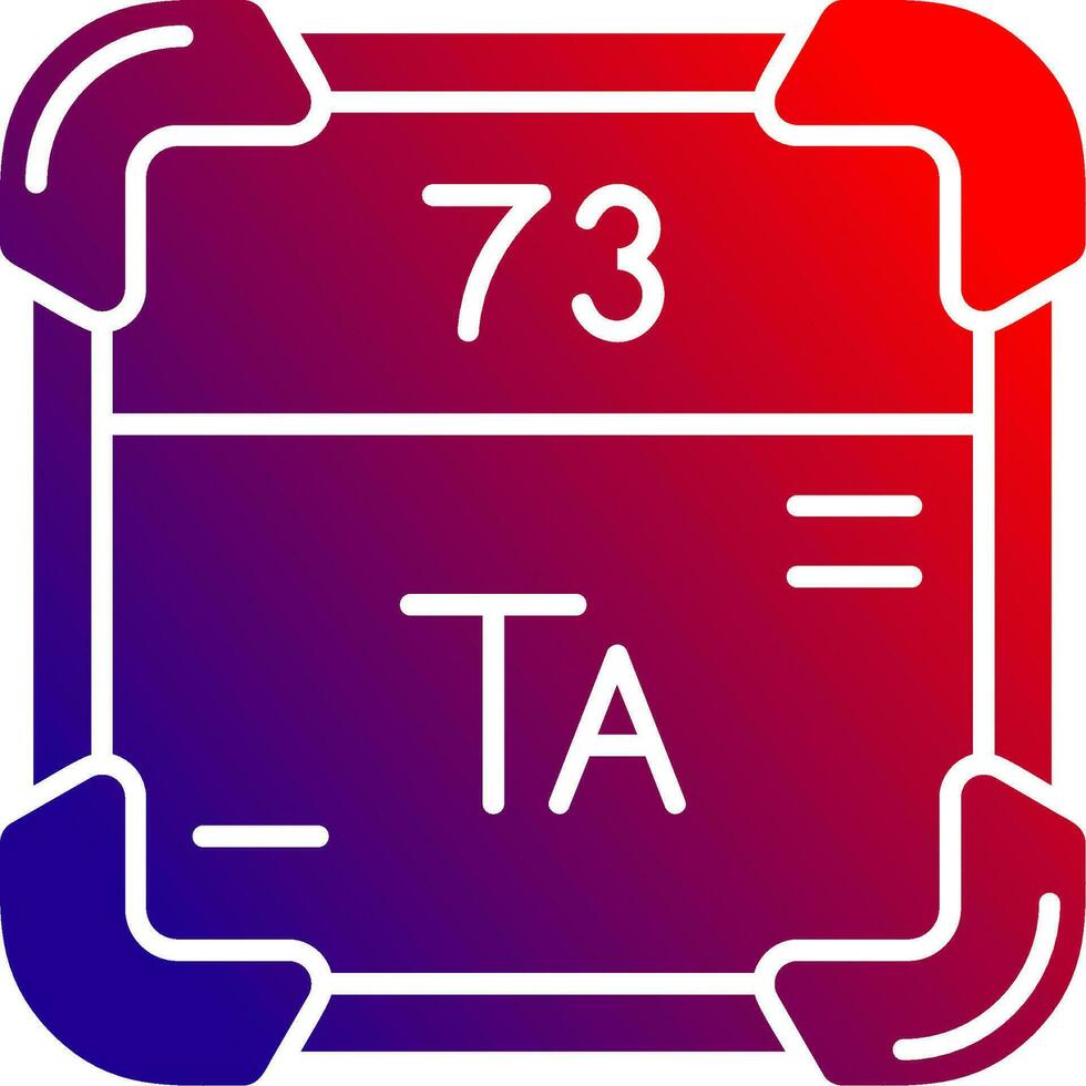 Tantal solide Gradient Symbol vektor