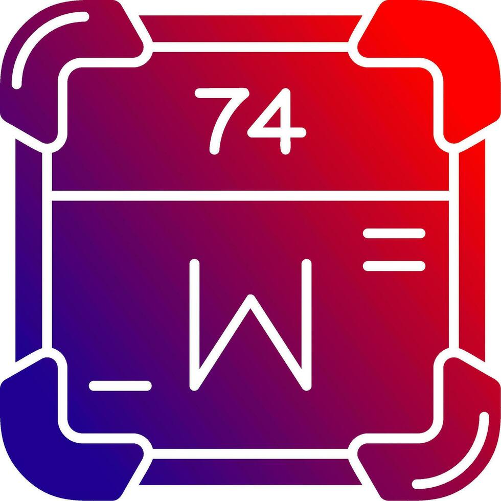 Wolfram solide Gradient Symbol vektor