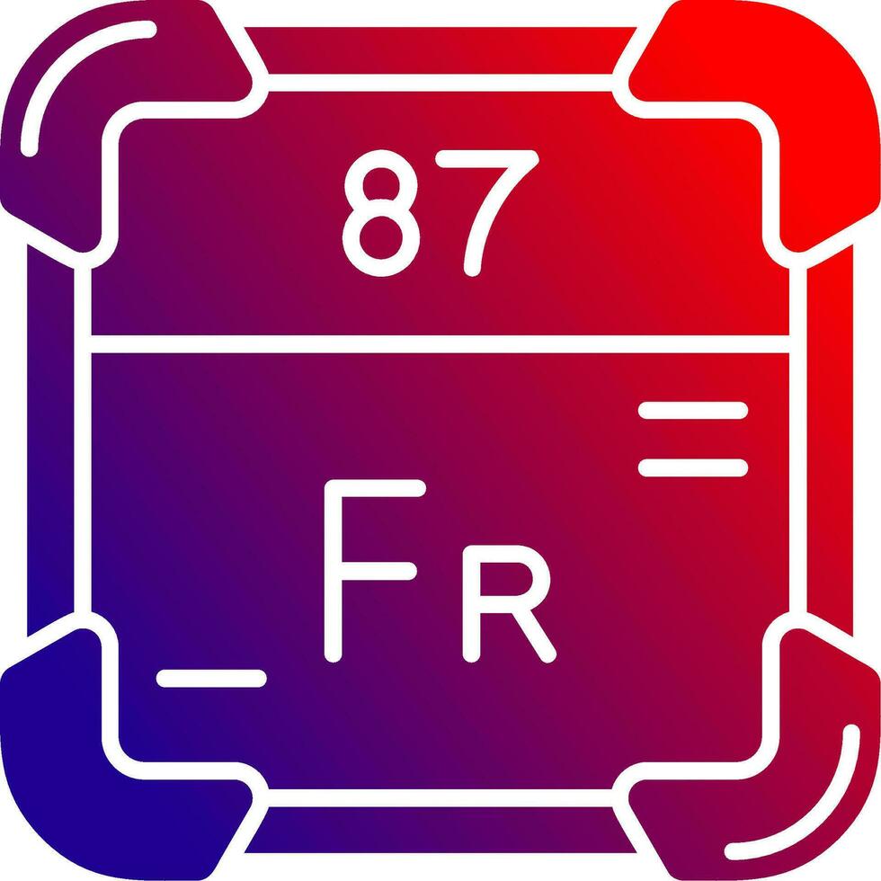 Franken solide Gradient Symbol vektor