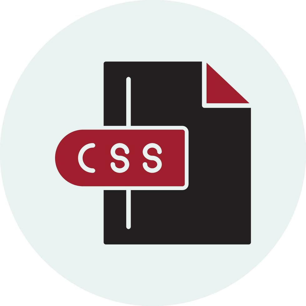 css-Dateivektorsymbol vektor