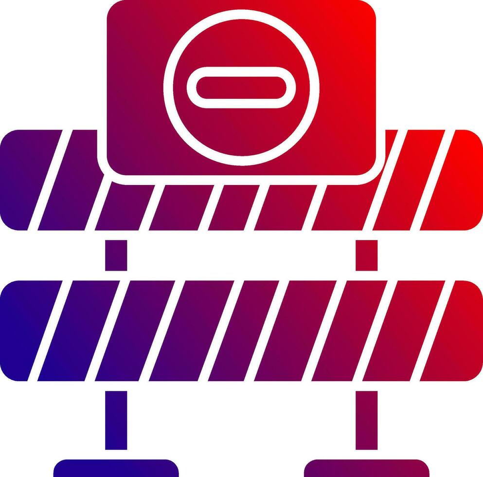 Straße geschlossen solide Gradient Symbol vektor