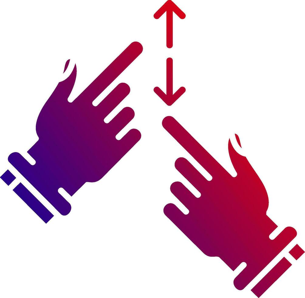 Zapfhahn und scrollen solide Gradient Symbol vektor