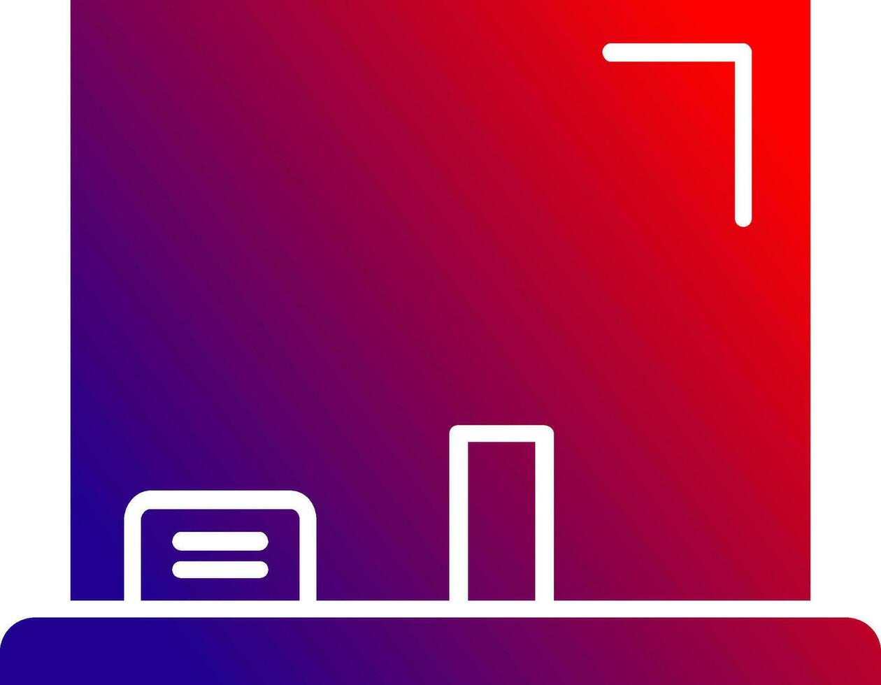 Glas solide Gradient Symbol vektor