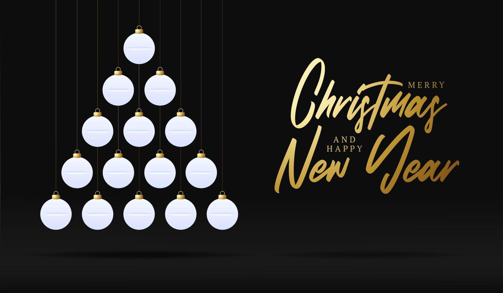 Kreativer medizinischer Weihnachtsbaum machte weiße Kugeln für Weihnachten und Neujahr. covid coronavirus weihnachten und neu vektor
