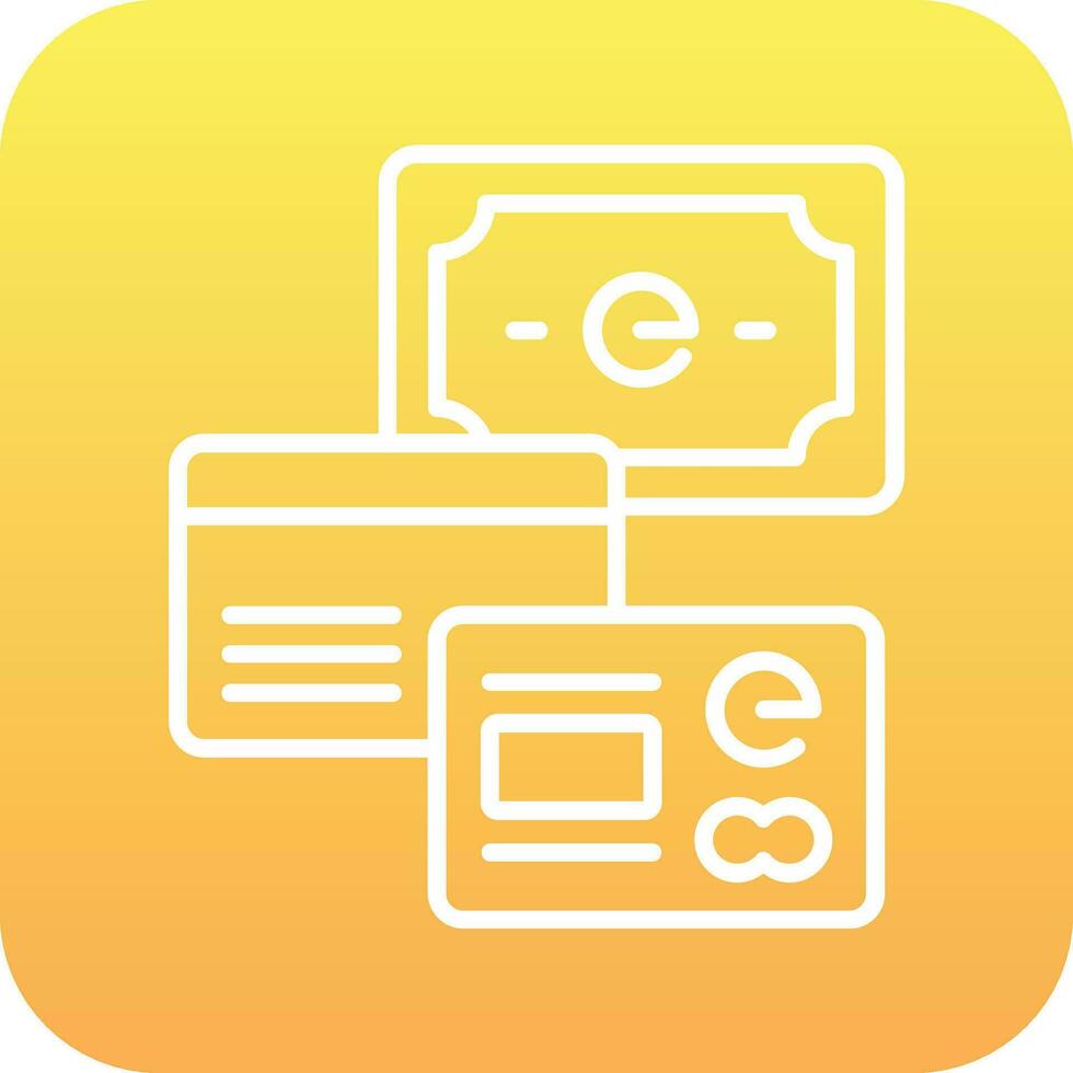 Vektorsymbol für Zahlungsmethoden vektor