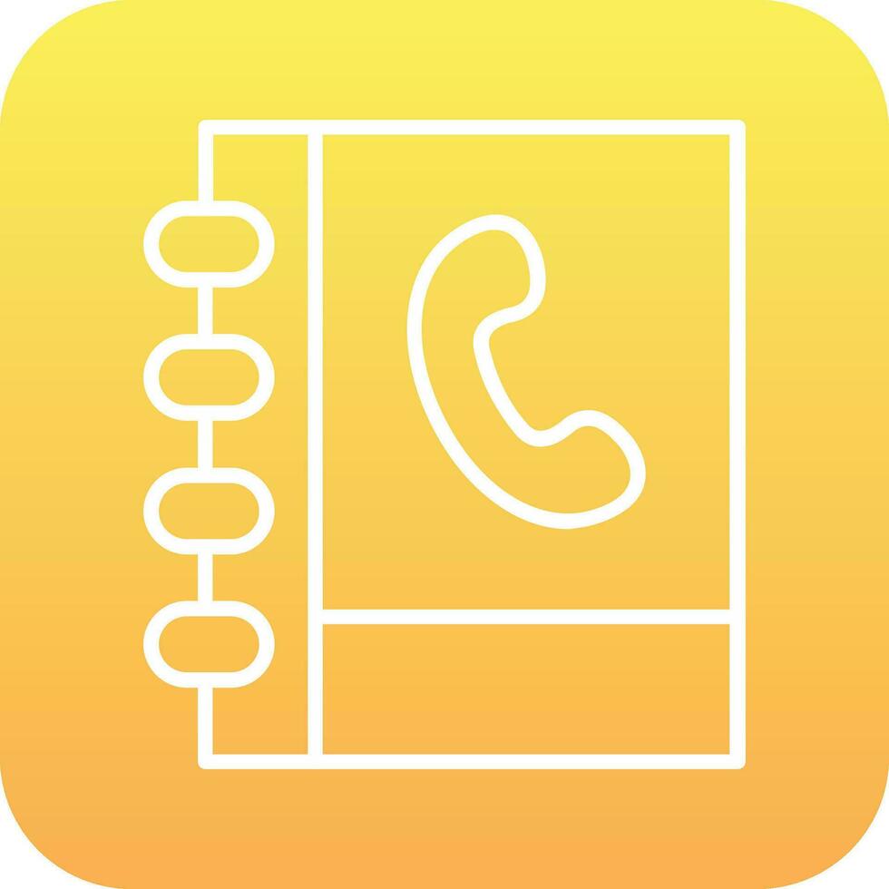 telefon bok vektor ikon