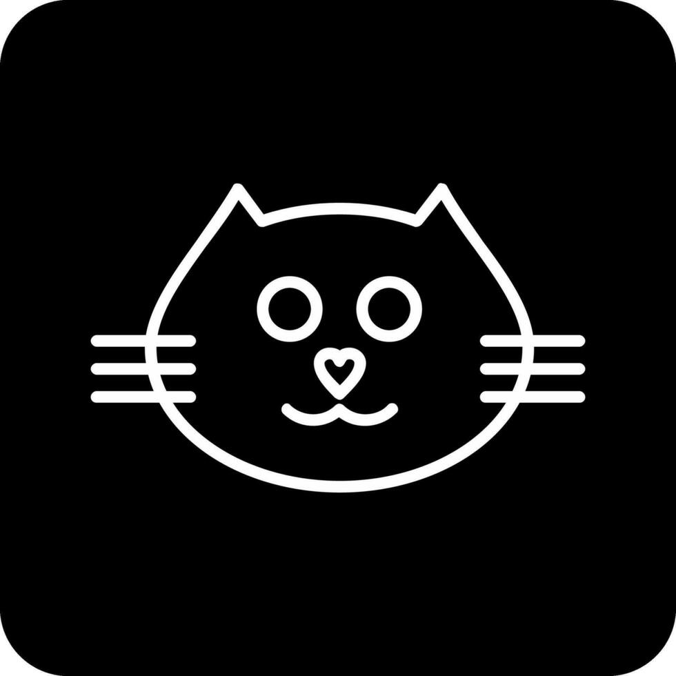 Katze Gesicht Vektor Symbol