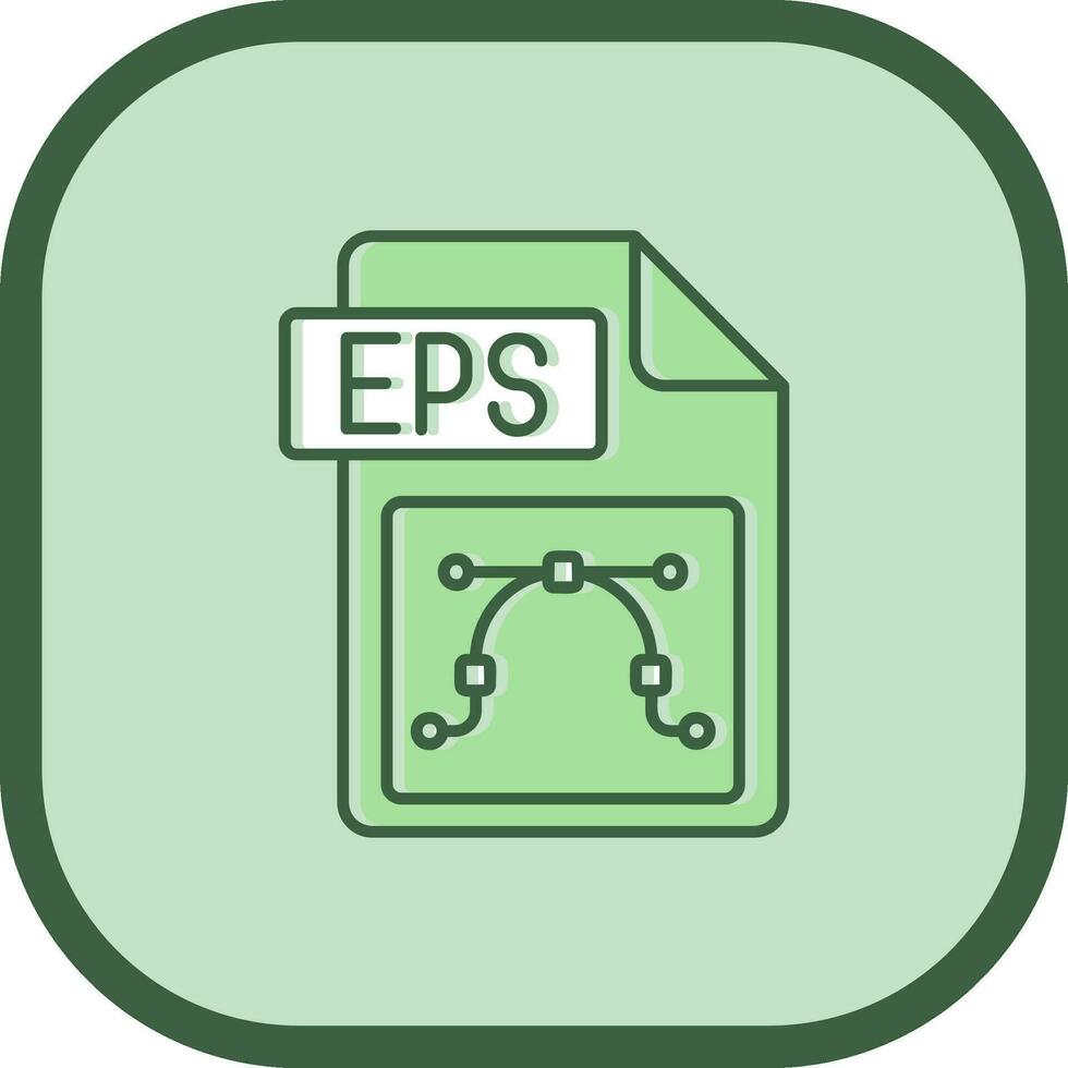 eps Datei Format Linie gefüllt ausgerutscht Symbol vektor