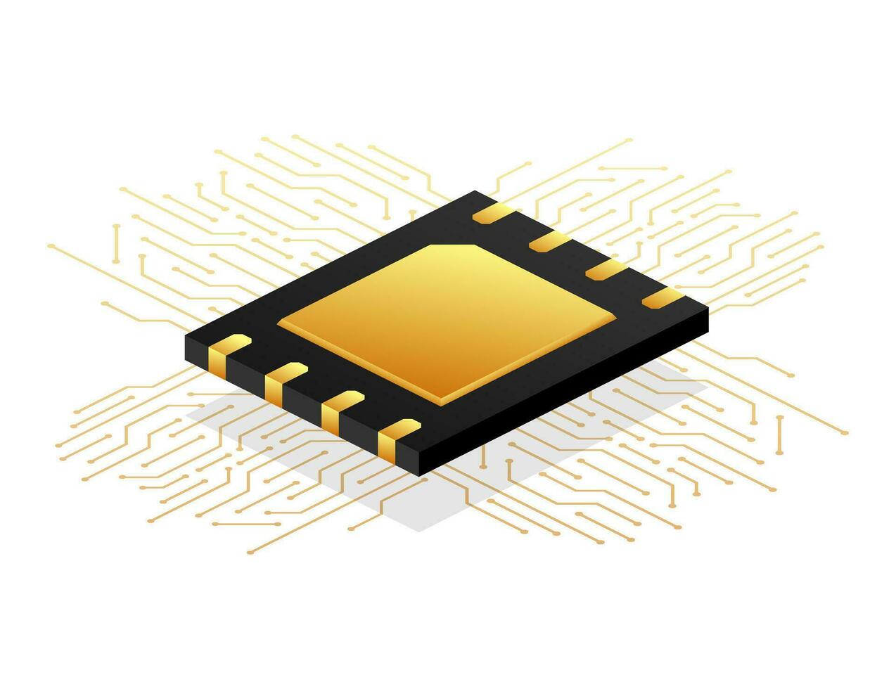 Digital e sim Chip Hauptplatine Digital Chip. modern Symbol. Weiß Hintergrund. Vektor Vorlage. Kommunikation Symbol Symbol.