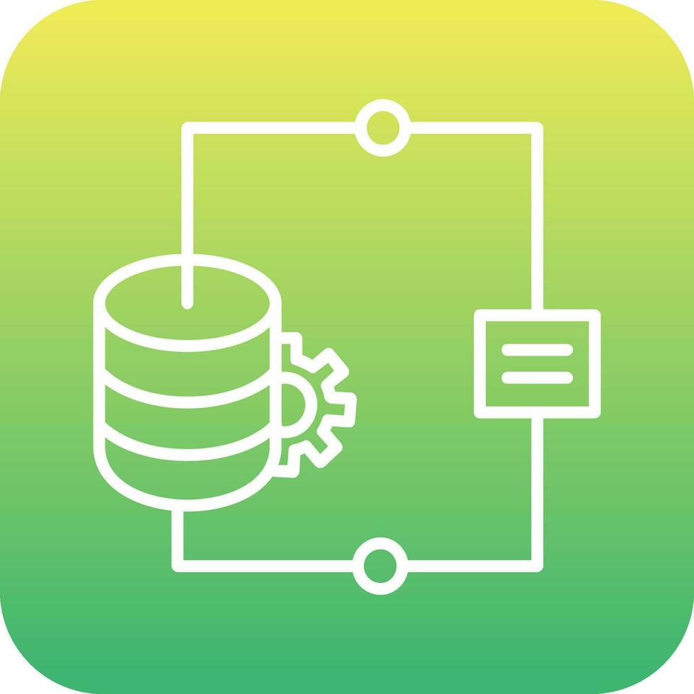 Vektorsymbol für die Datenintegration vektor