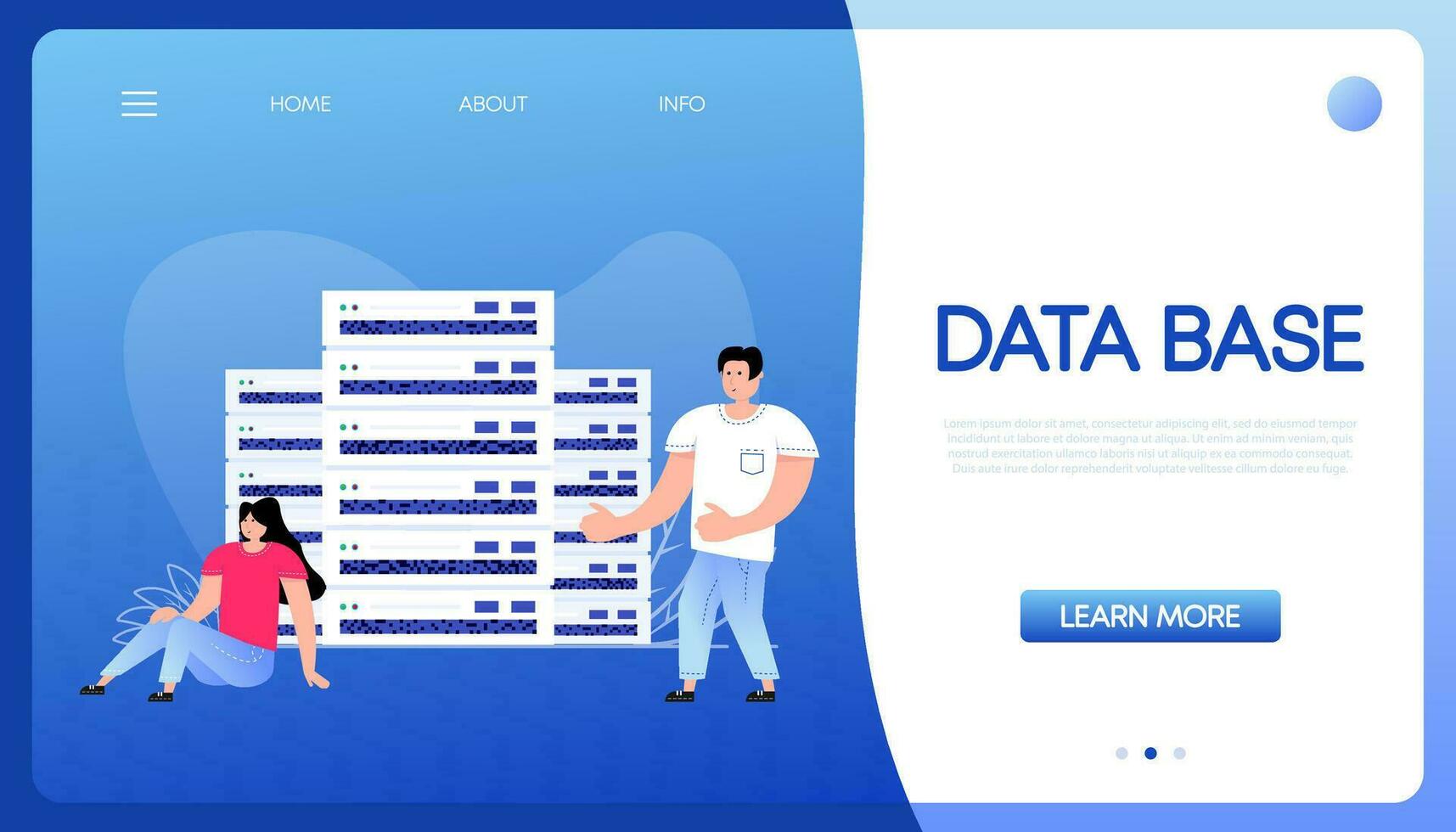 Daten Base Menschen, großartig Design zum irgendein Zwecke. Wolke Technologie. Digital Bank vektor