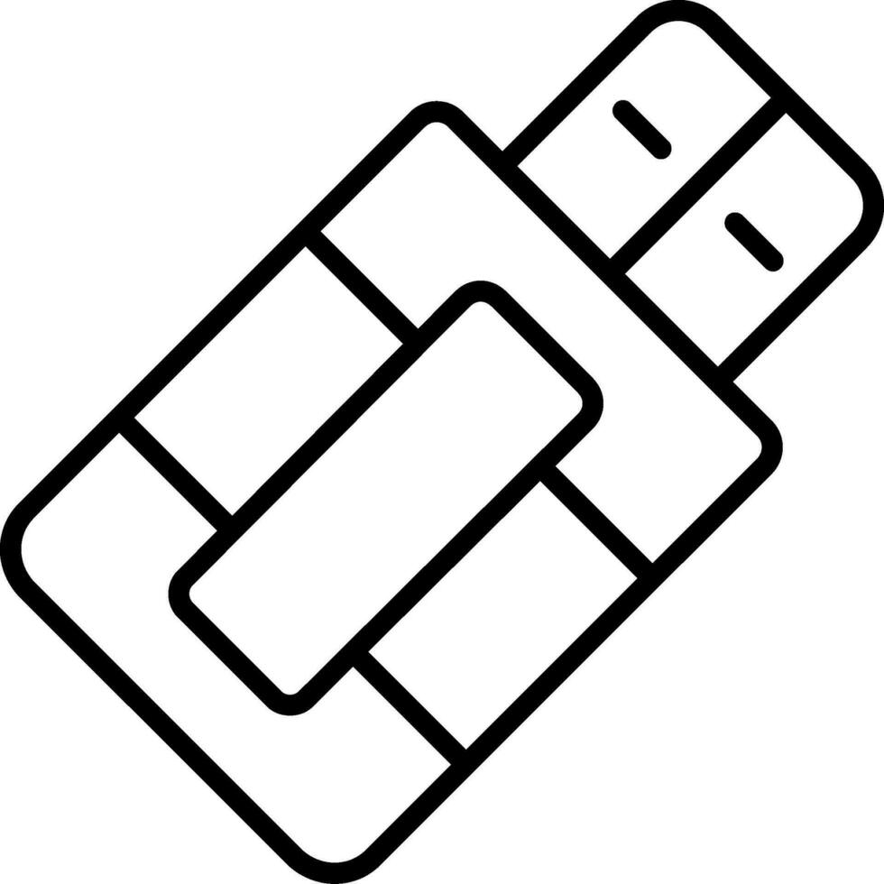 USB-Vektorsymbol vektor