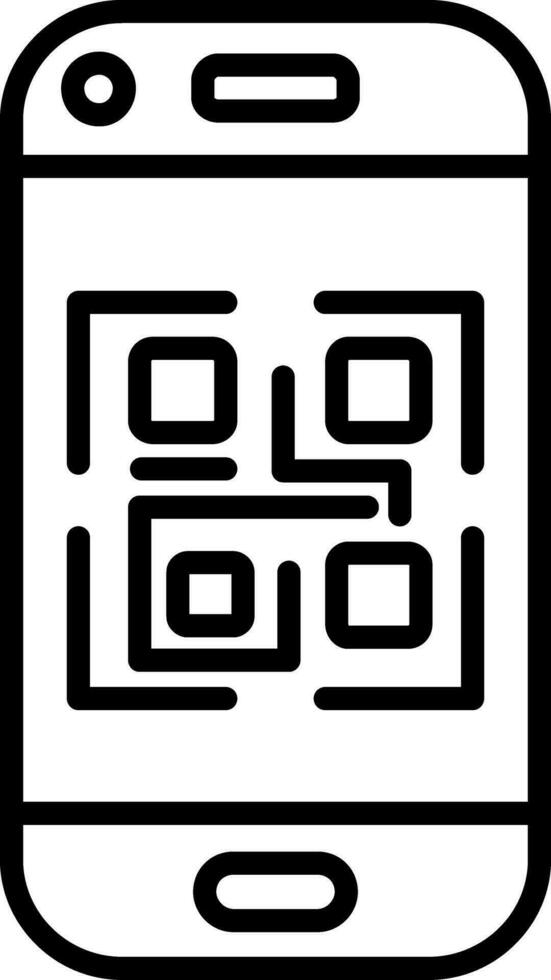 QR-Code-Vektor-Symbol vektor