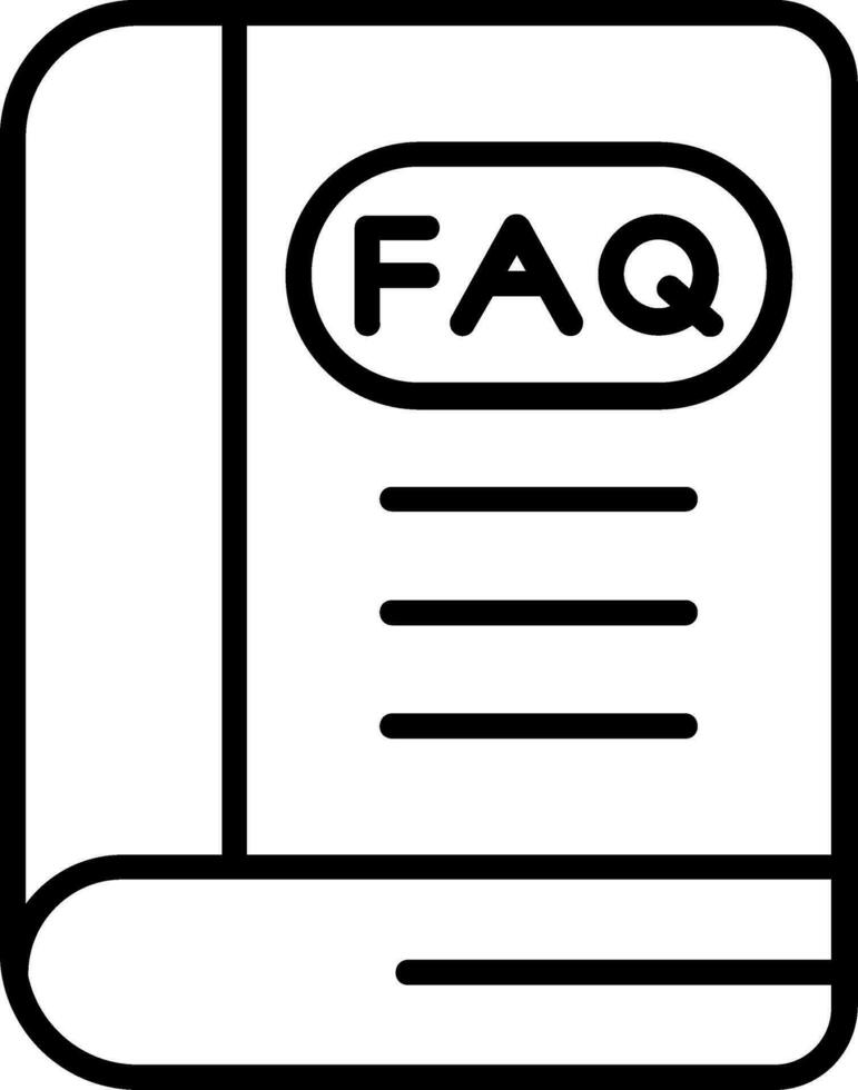 faq vektor ikon