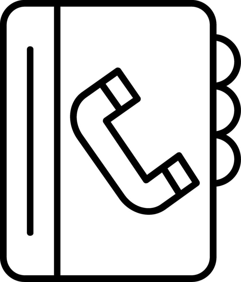 Telefonbuch Vektor Icon