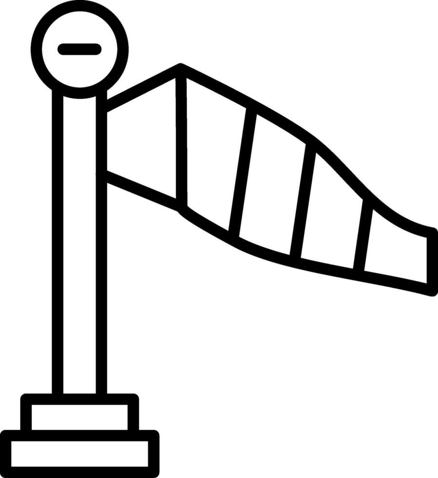 Windsack-Vektor-Symbol vektor