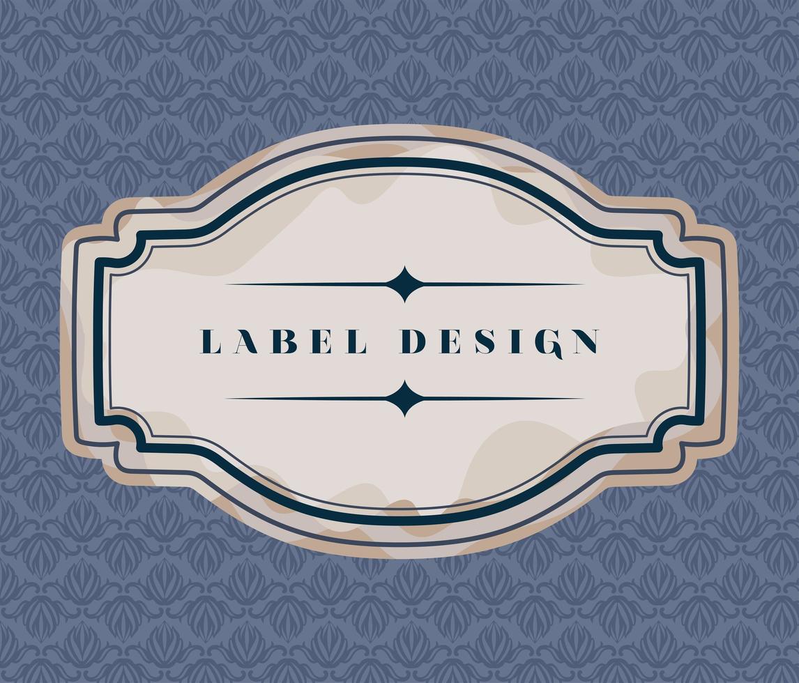 etikett design illustration vektor