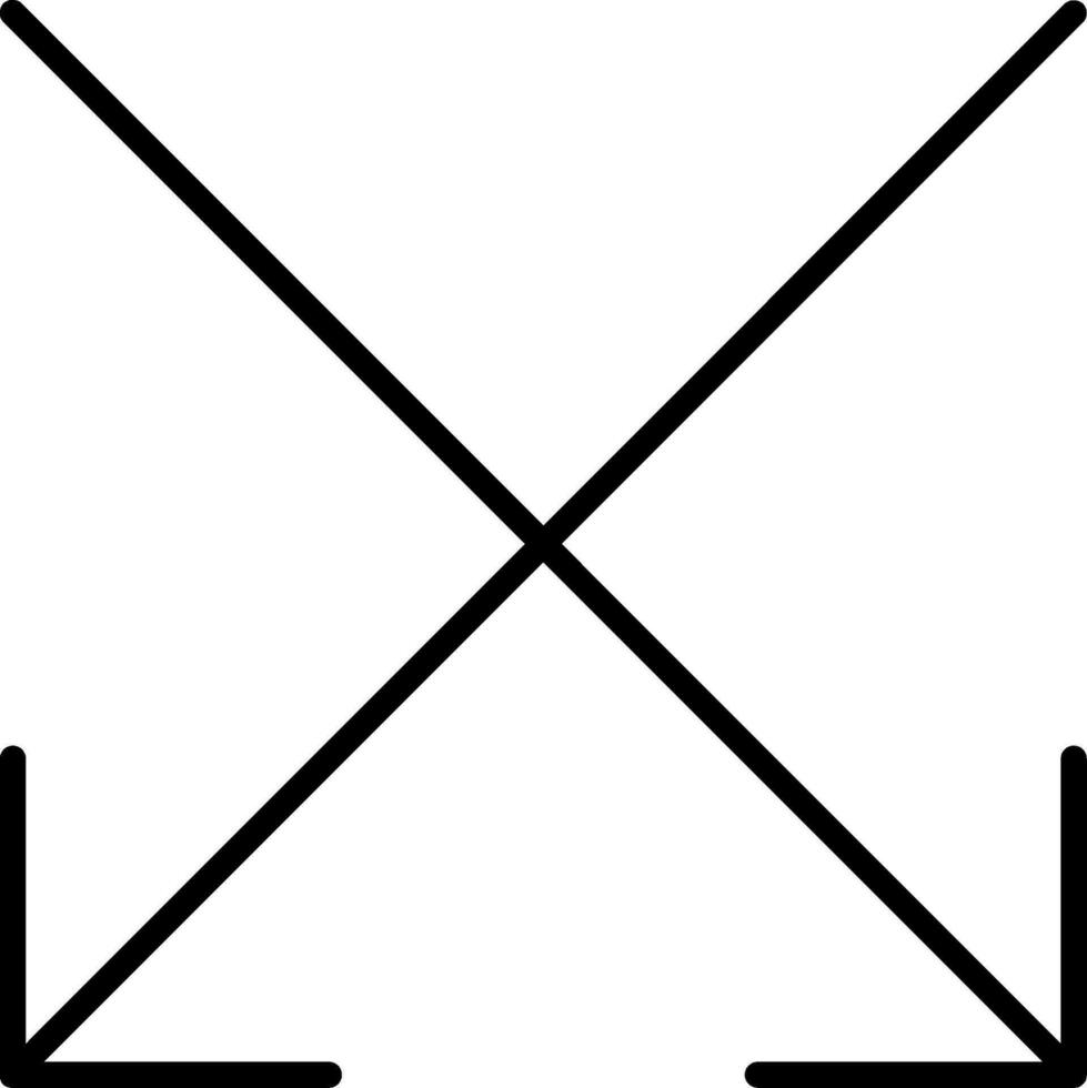 sich schneiden Vektor Symbol