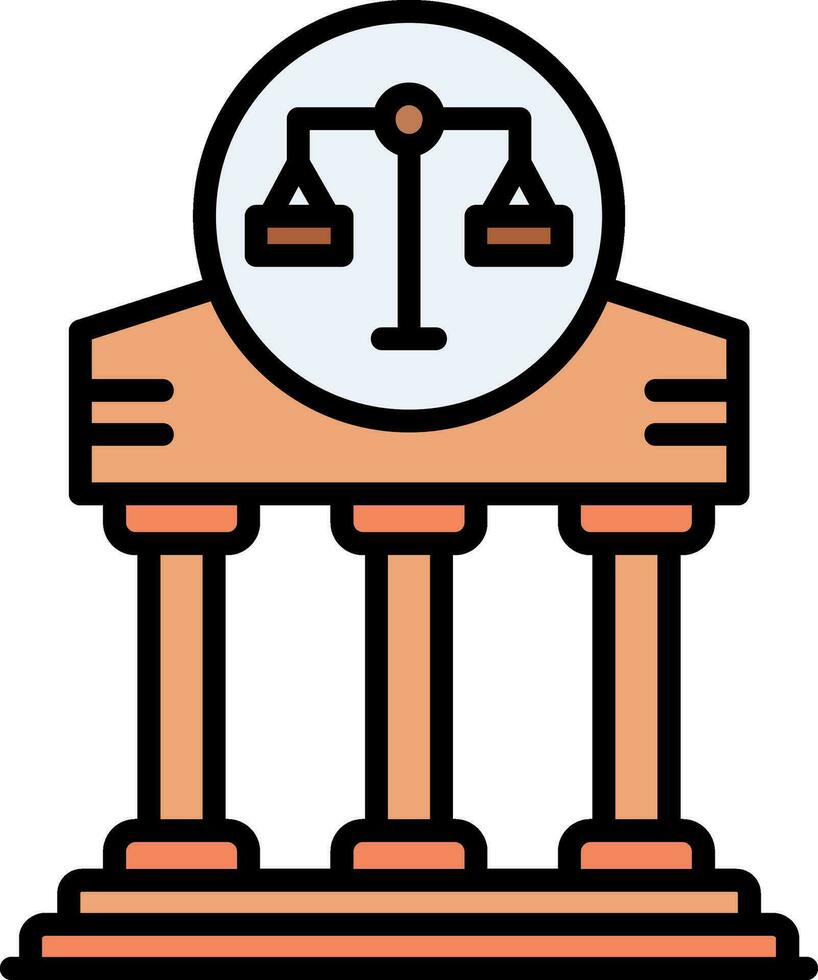 Court-Vektor-Symbol vektor