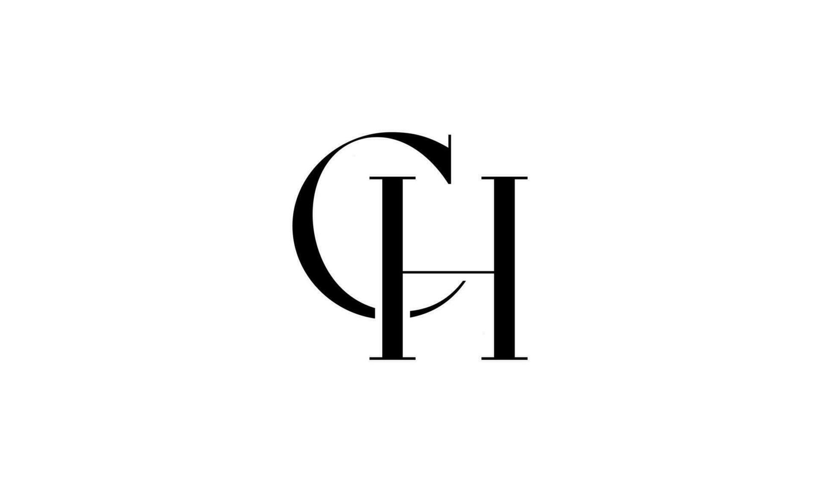 Buchstabe ch Logo pro Vektordatei pro Vektor