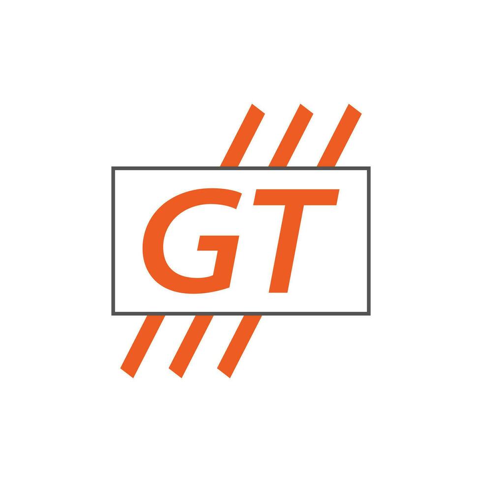 Brief gt Logo. gt Logo Design Vektor Illustration zum kreativ Unternehmen, Geschäft, Industrie. Profi Vektor