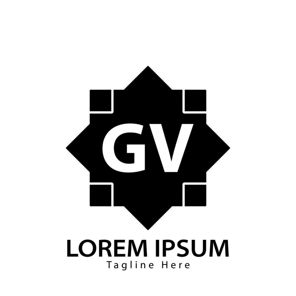 Brief gv Logo. gv Logo Design Vektor Illustration zum kreativ Unternehmen, Geschäft, Industrie. Profi Vektor