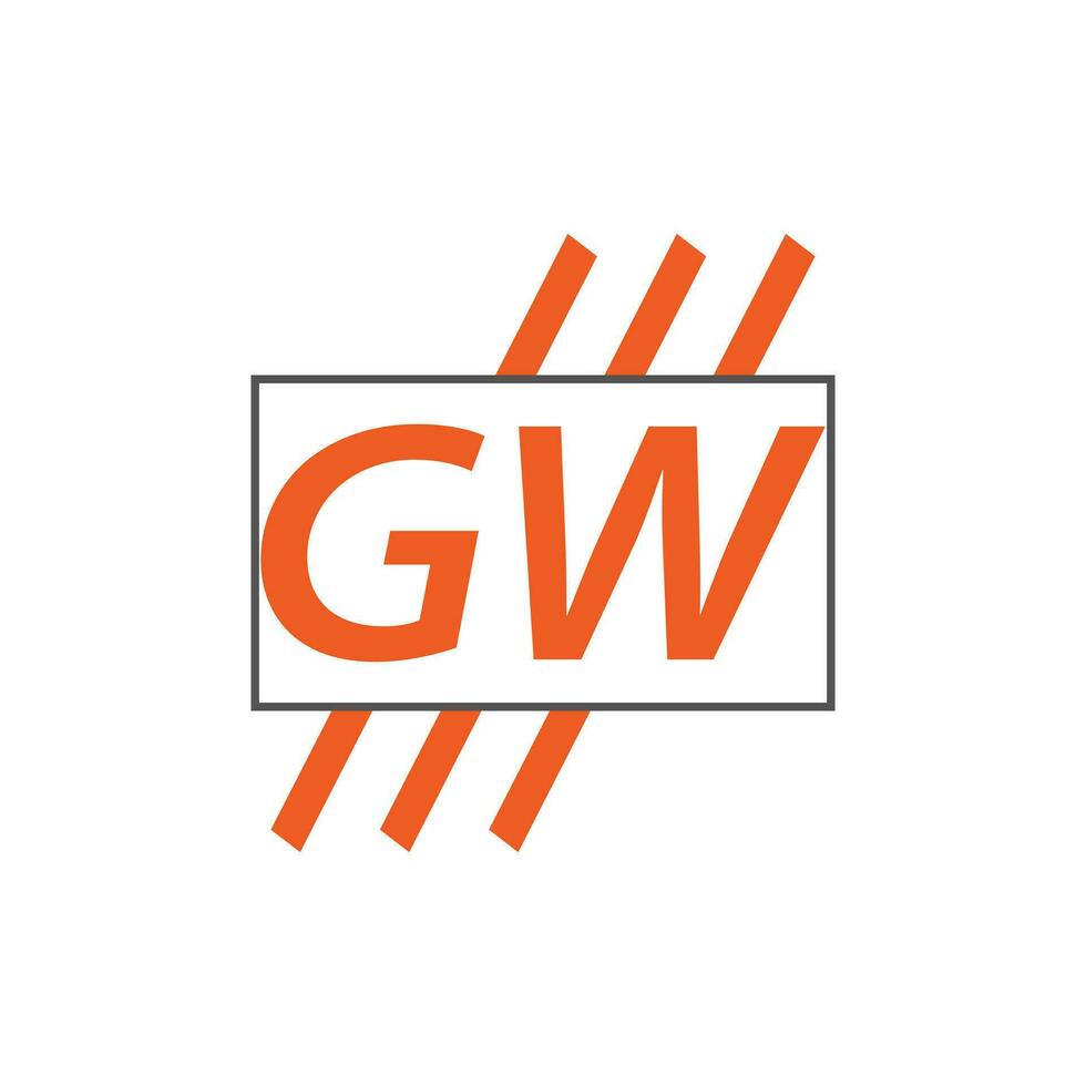 Brief gw Logo. gw Logo Design Vektor Illustration zum kreativ Unternehmen, Geschäft, Industrie. Profi Vektor