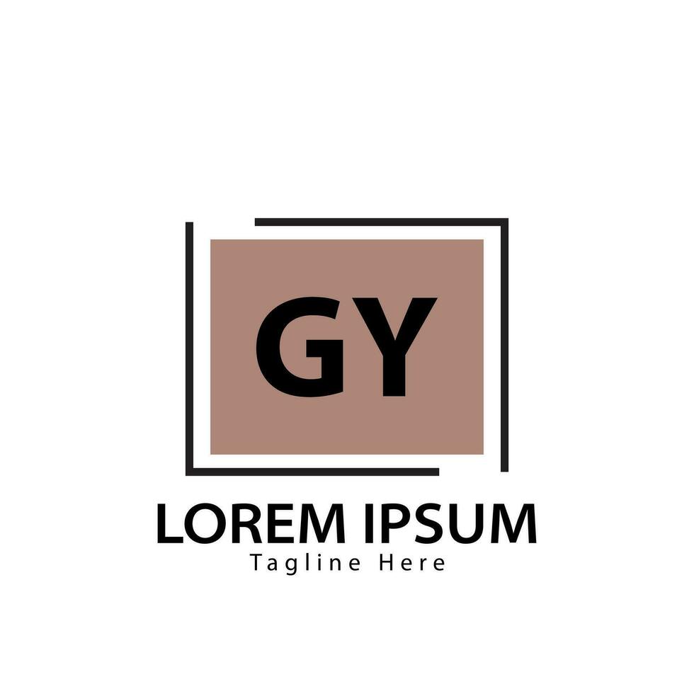 Brief gy Logo. gy Logo Design Vektor Illustration zum kreativ Unternehmen, Geschäft, Industrie. Profi Vektor