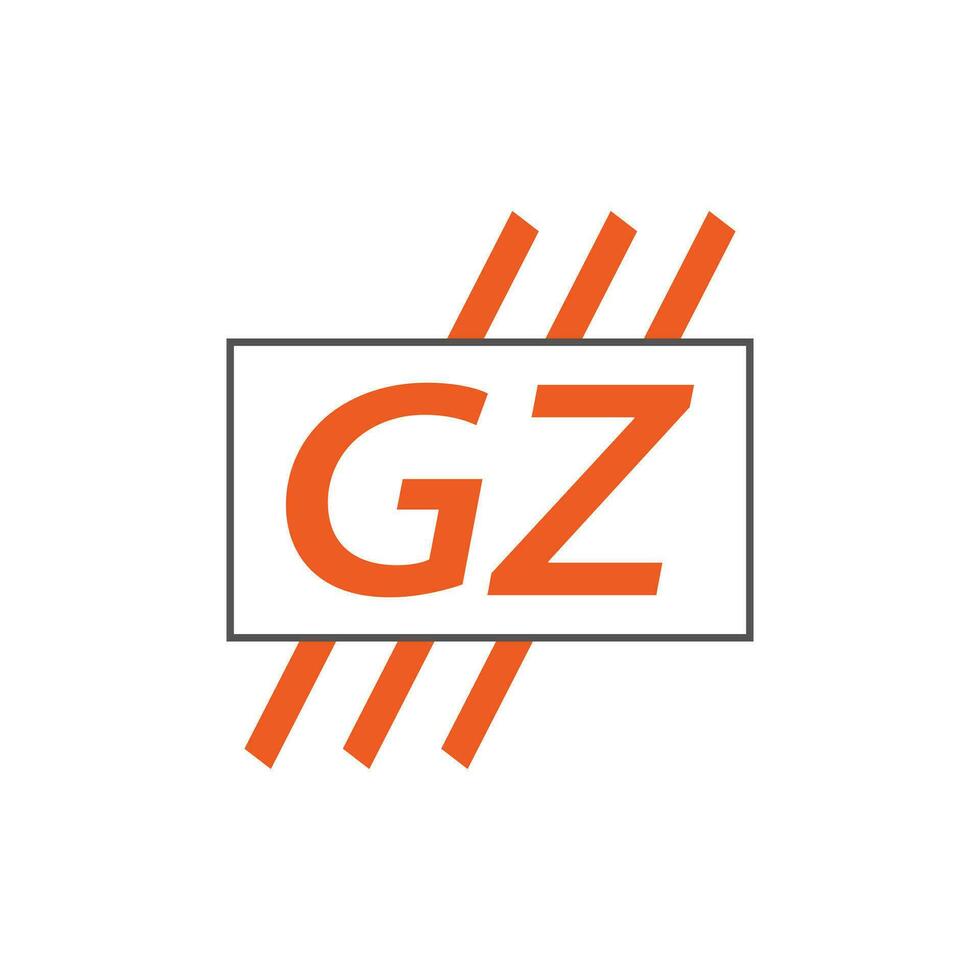 Brief gz Logo. gz Logo Design Vektor Illustration zum kreativ Unternehmen, Geschäft, Industrie. Profi Vektor