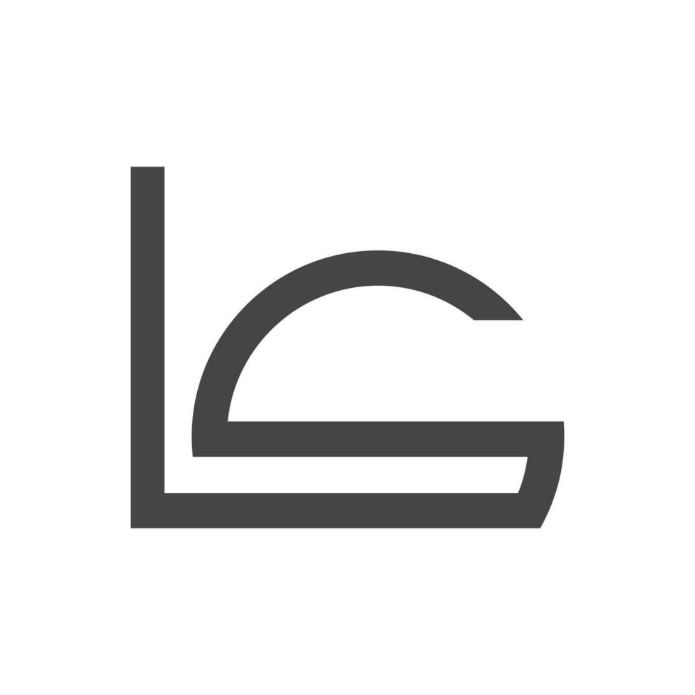 första sl brev logotyp vektor mall design. länkad brev ls logotyp design. enkel sl vektor mall.