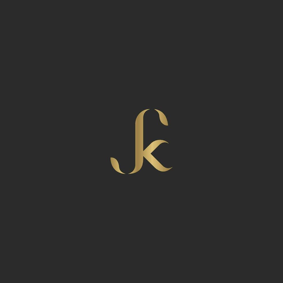 alfabetet bokstäver initialer monogram logotyp ks, sk, k och s vektor