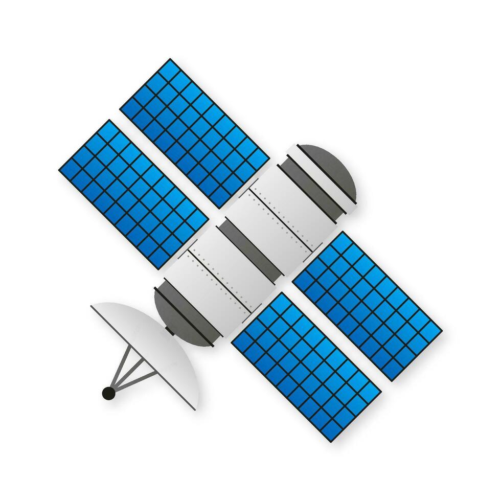 artificiell satelliter gps. kommunikation, navigering begrepp. vektor illustration.