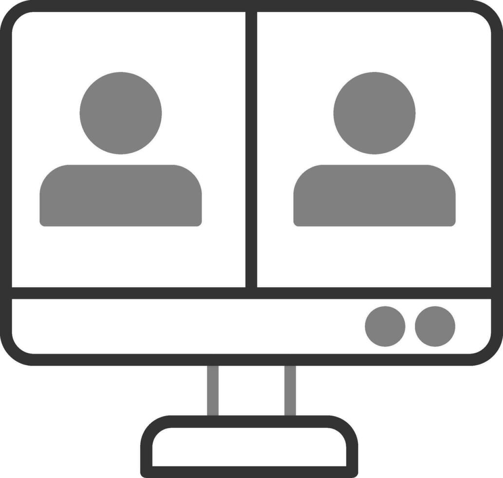 Vektorsymbol für Online-Meetings vektor