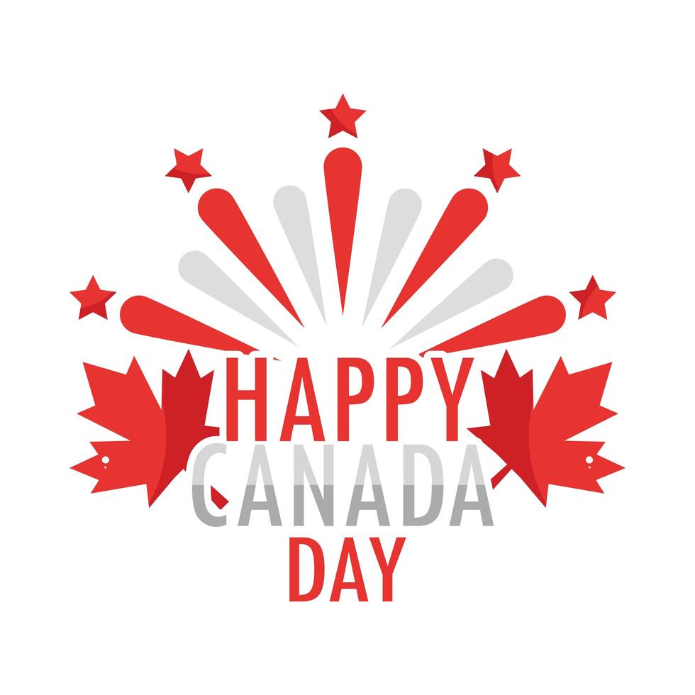 glad Kanada dag firande vektor