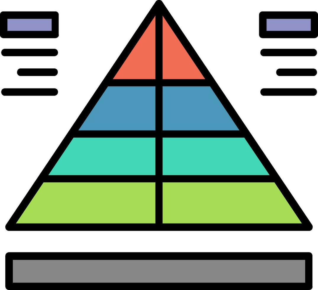 piramid vektor ikon