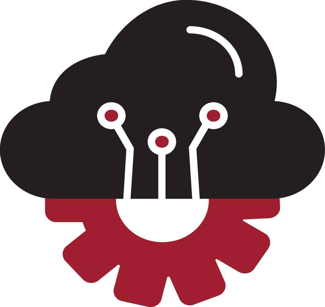 Cloud-Computing-Vektorsymbol vektor