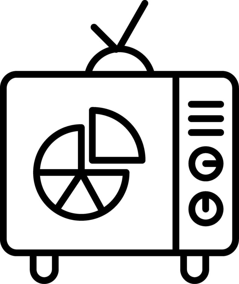 TV-Vektor-Symbol vektor